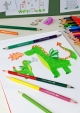 Цветни моливи "Замък" + 6/12 цвята + острилка Faber-Castell